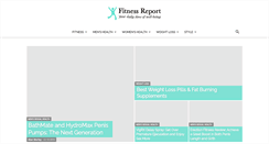 Desktop Screenshot of fitnessreport.com