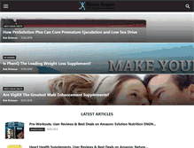 Tablet Screenshot of fitnessreport.com